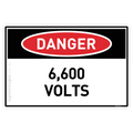 6,600 Volts - Danger