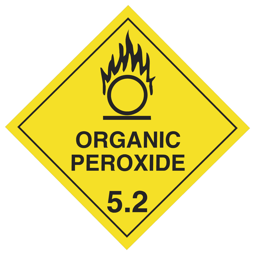 Organic Peroxide 5.2 Placard – Sign Here Signs