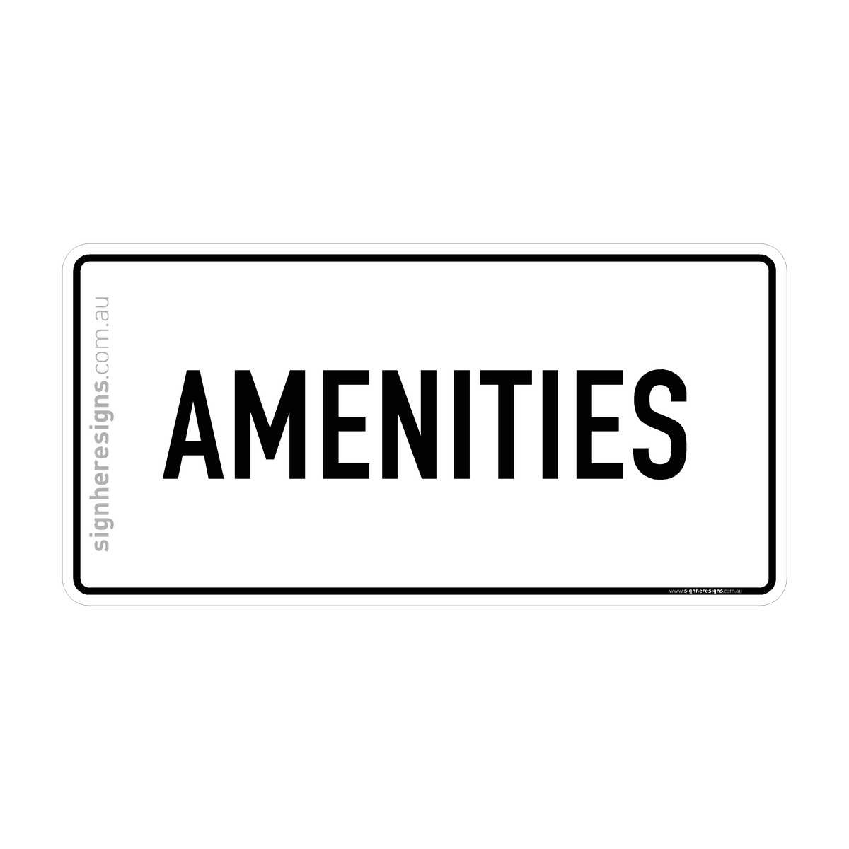 Amenities Sign - Directional – Sign Here Signs