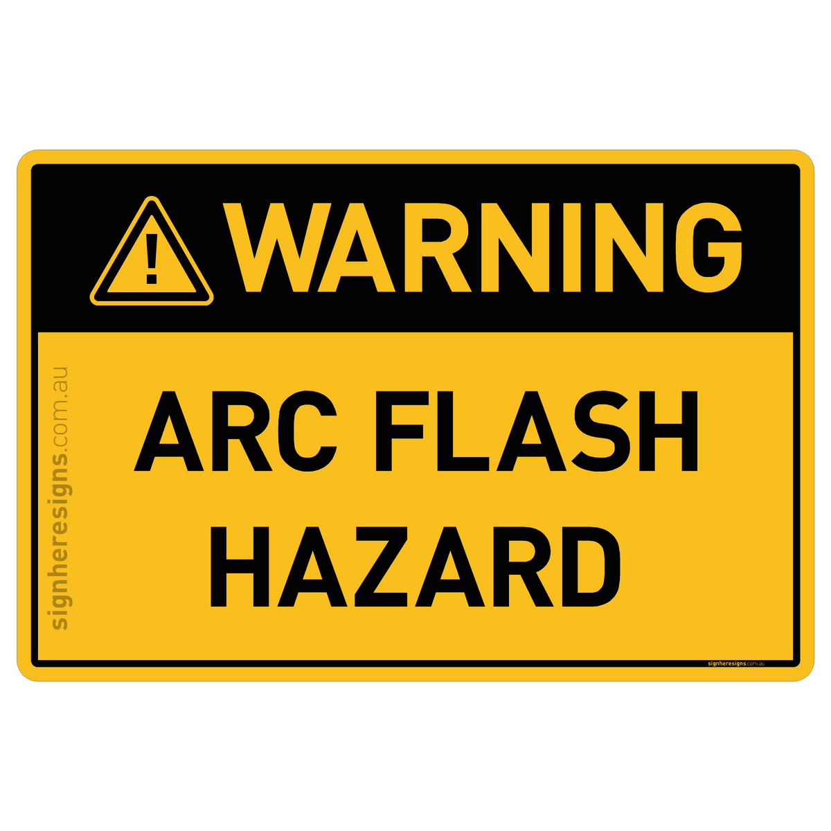 Arc Flash Hazard Warning Sign | Buy Online – Sign Here Signs