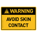 Avoid Skin Contact - Warning
