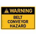 Belt Conveyor Hazard - Warning