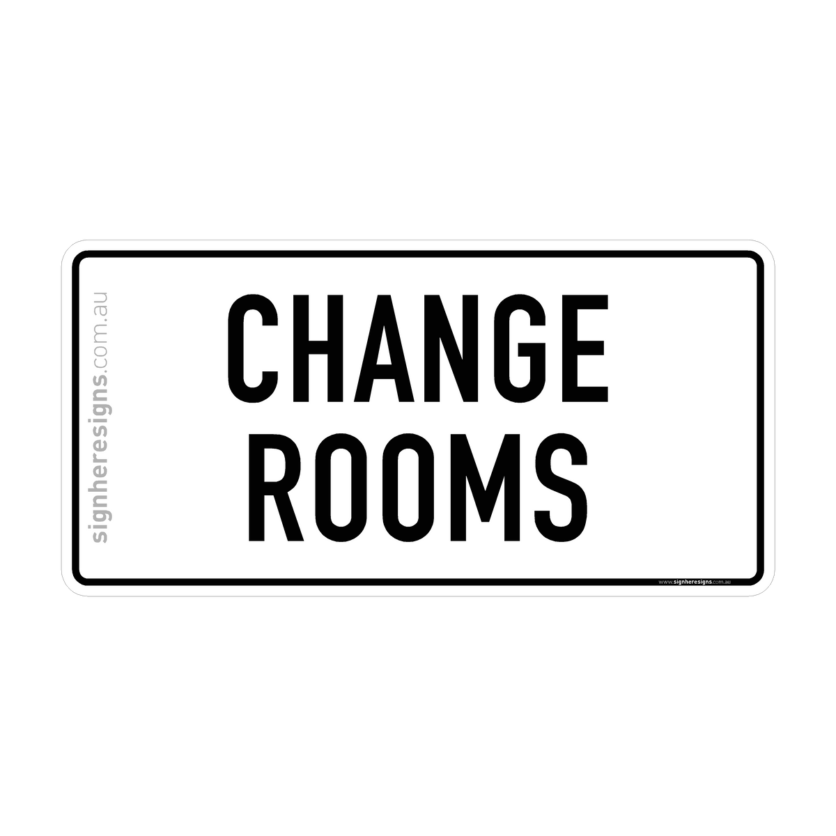 Change Rooms Sign - Directional – Sign Here Signs