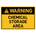 Chemical Storage Area - Warning