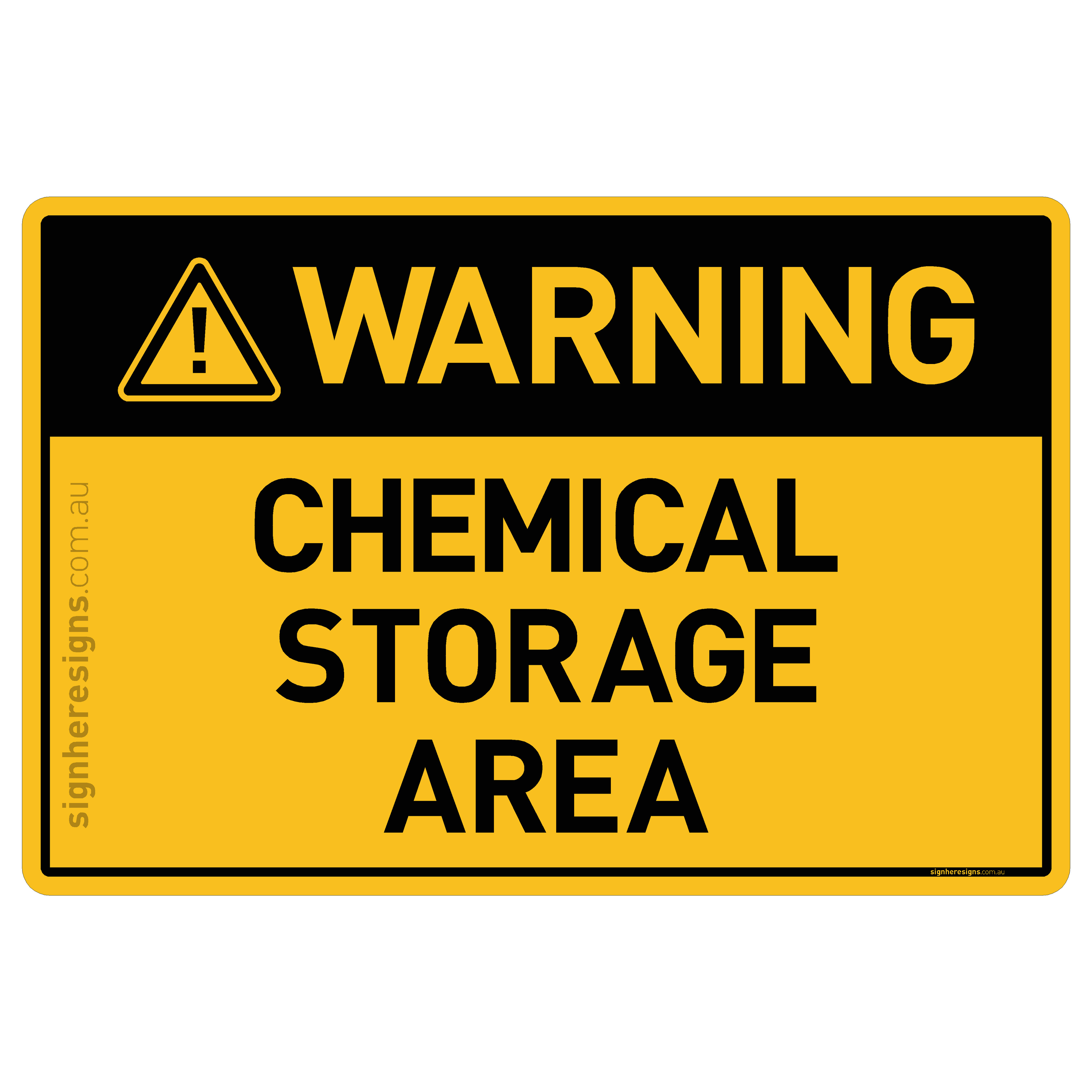 Chemical Storage Area - Warning