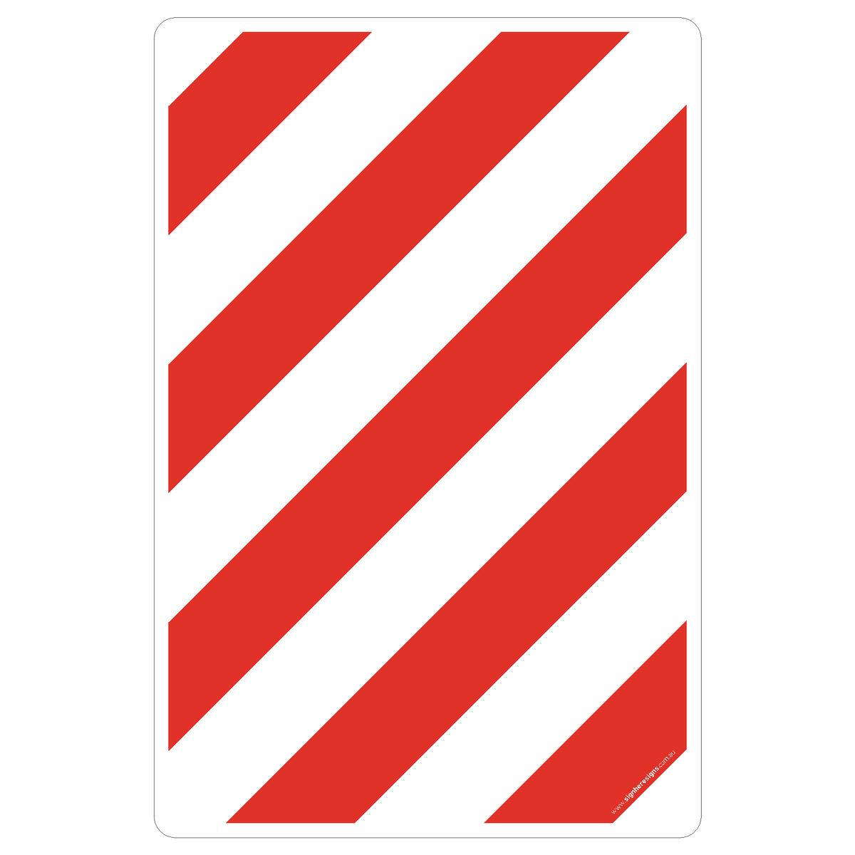 Chevron Backing Board Sign - Fire Safety – Sign Here Signs