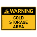 Cold Storage Area - Warning