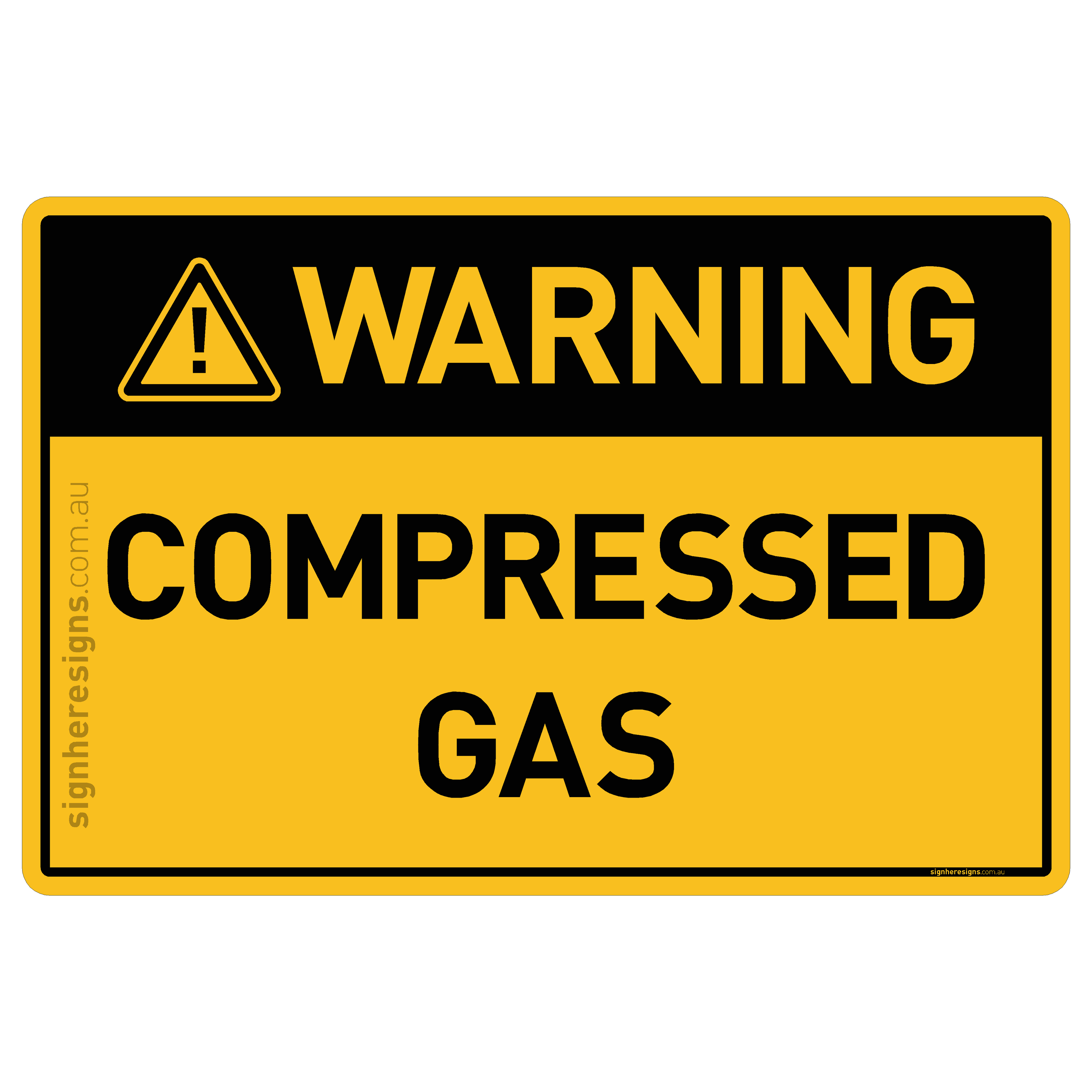Compressed Gas - Warning