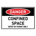 Confined Space, Entry by Permit Only - Danger