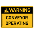 Conveyor Operating - Warning