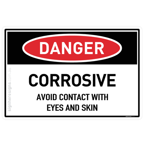 Corrosive - Avoid Contact with Eyes and Skin - Danger