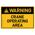 Crane Operating Area - Warning