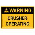 Crusher Operating - Warning