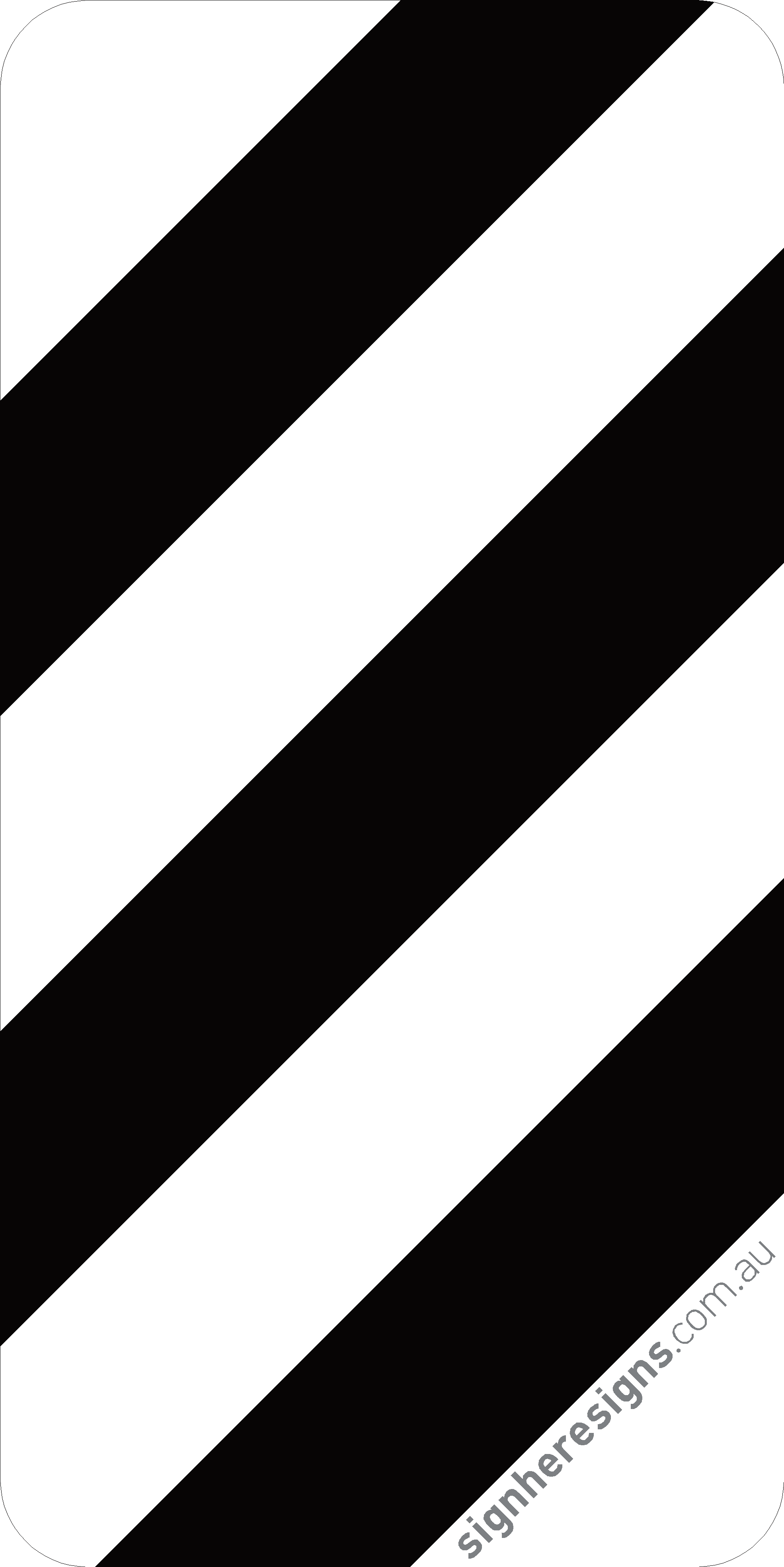 D4-3(R) Width Marker Right - Traffic Sign