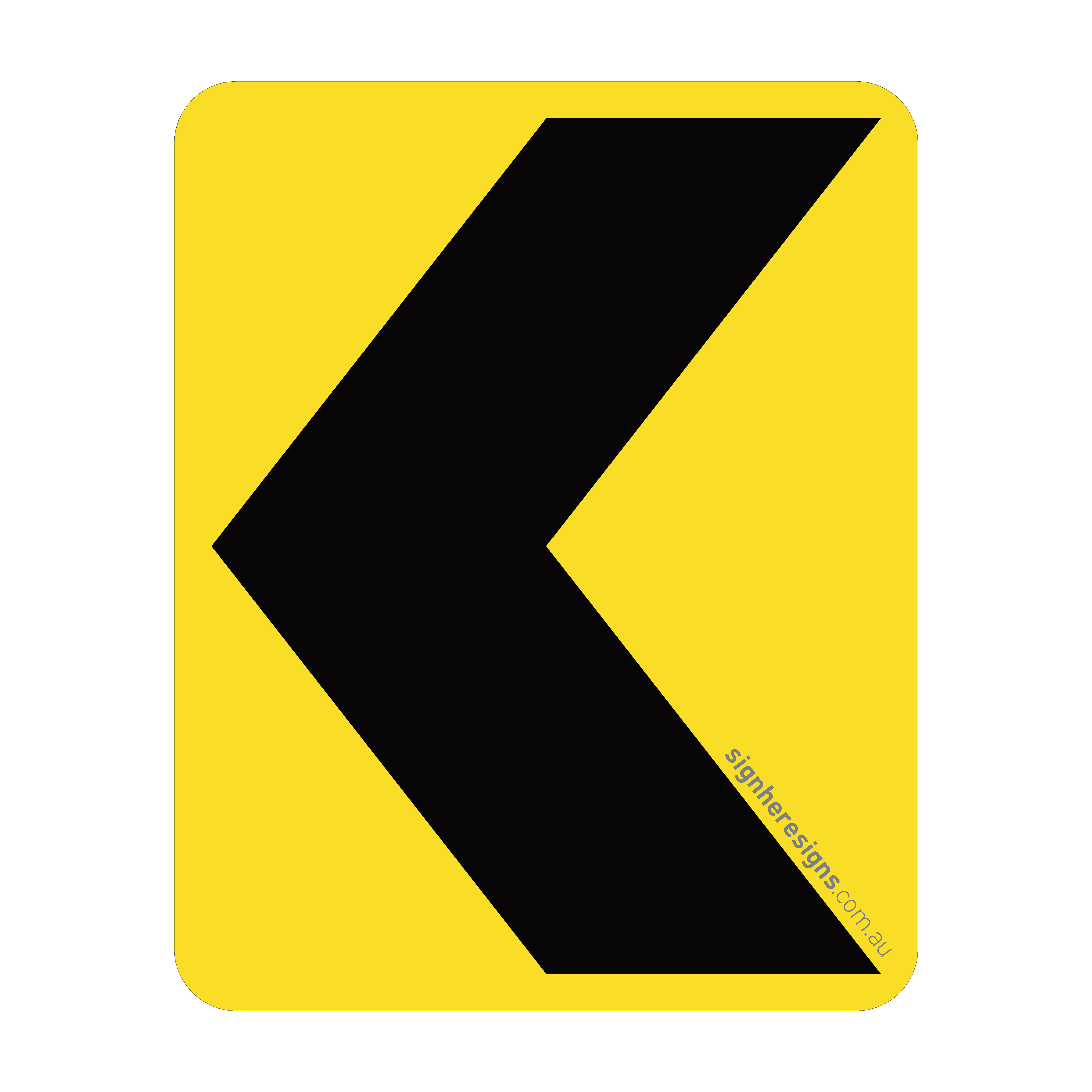 D4-6 Chevron Alignment Marker - Traffic Sign