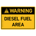 Diesel Fuel Area - Warning