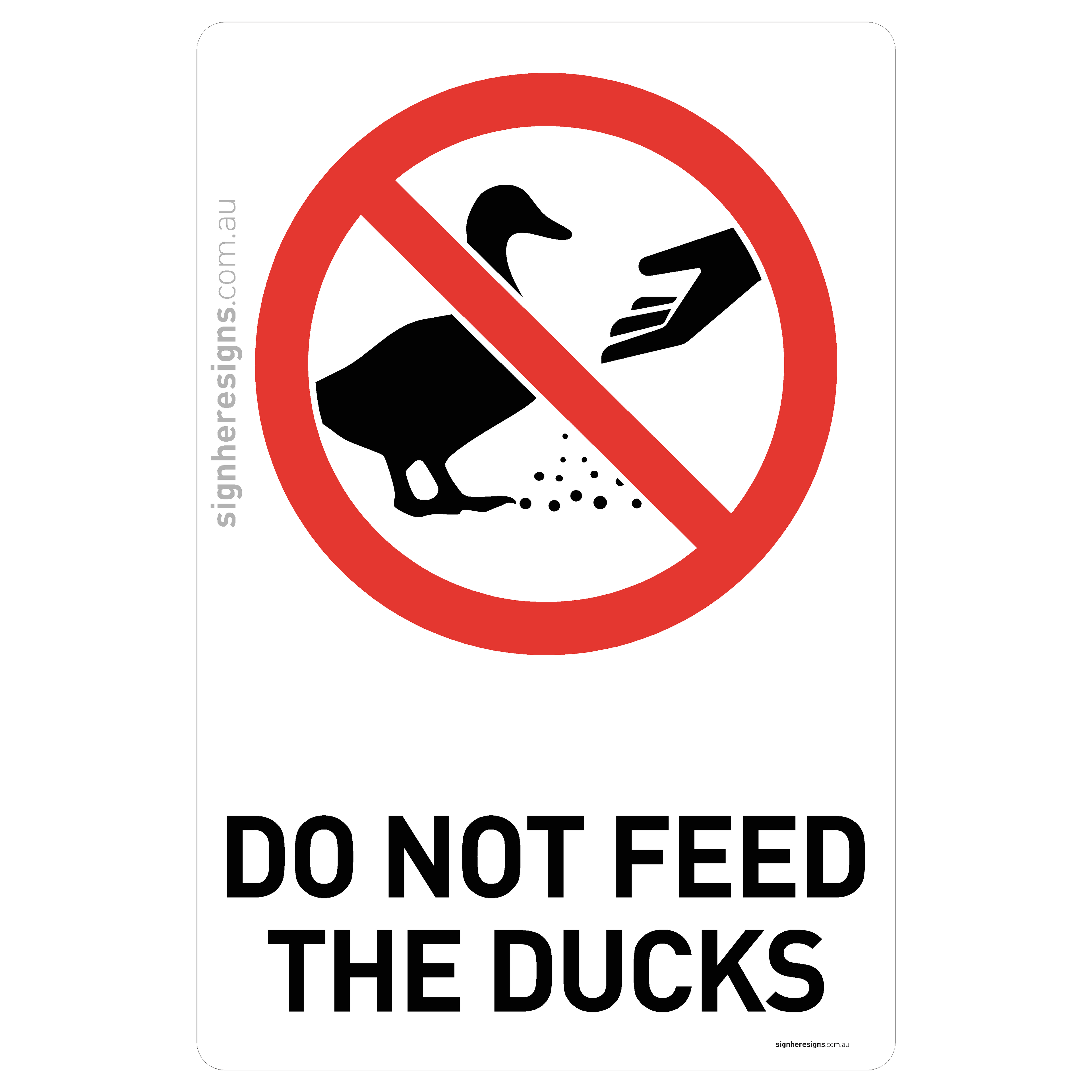 Do Not Feed The Ducks