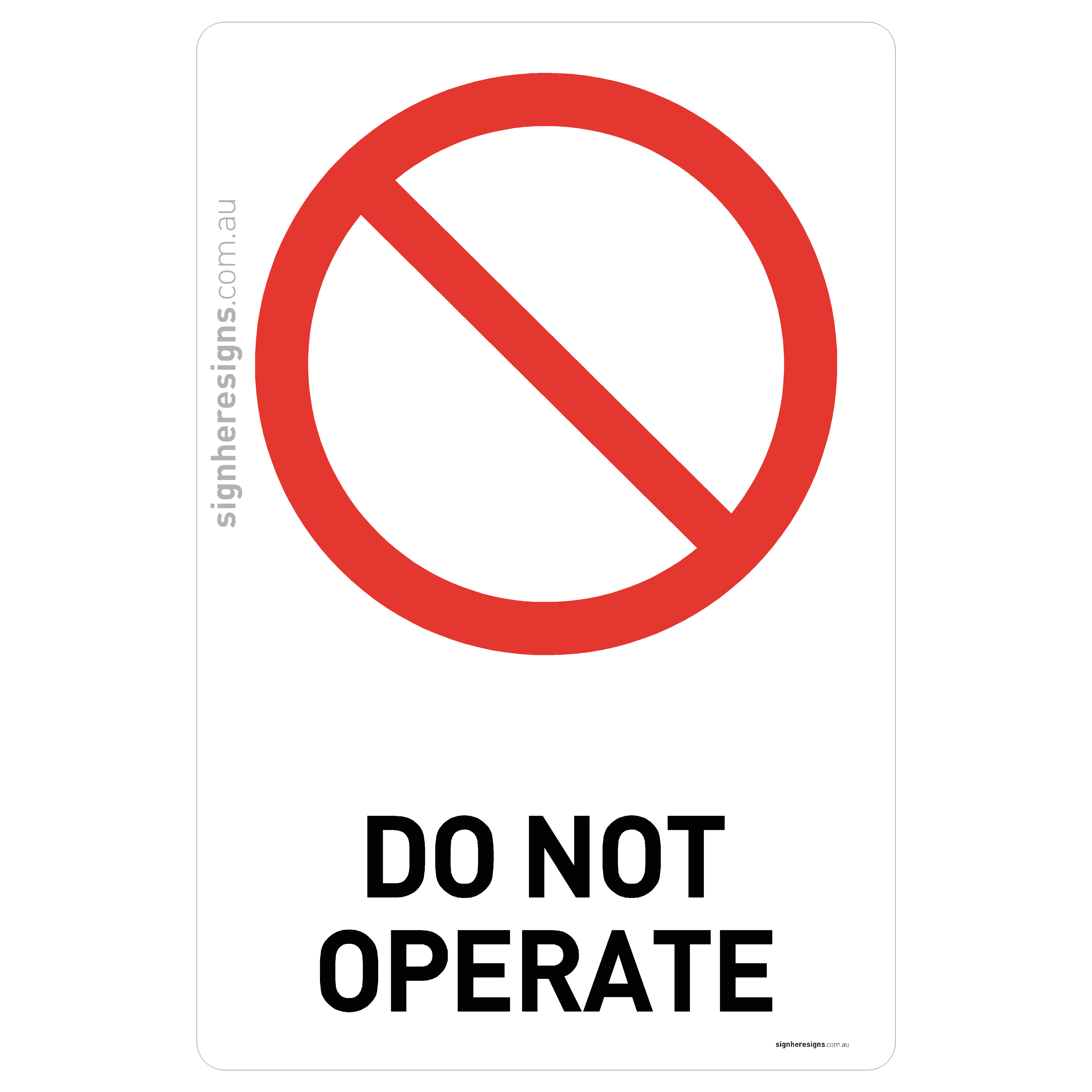 Do Not Operate