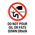 Do Not Pour Oil Or Fats Down Drain