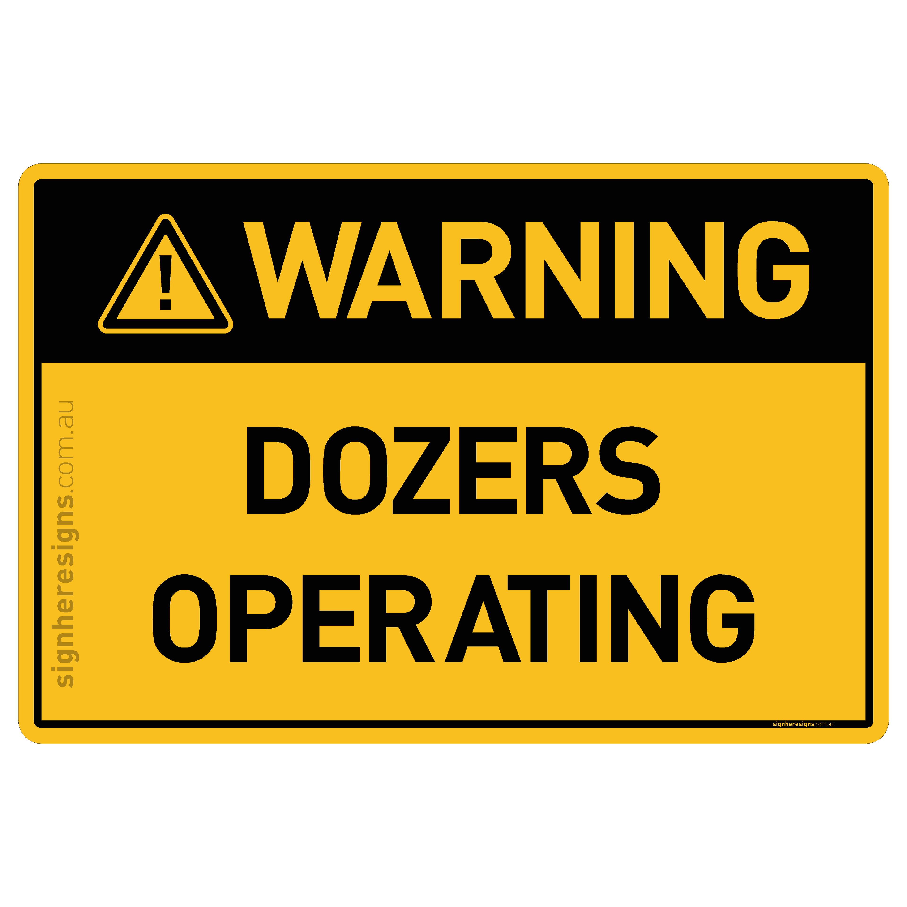 Dozers Operating - Warning