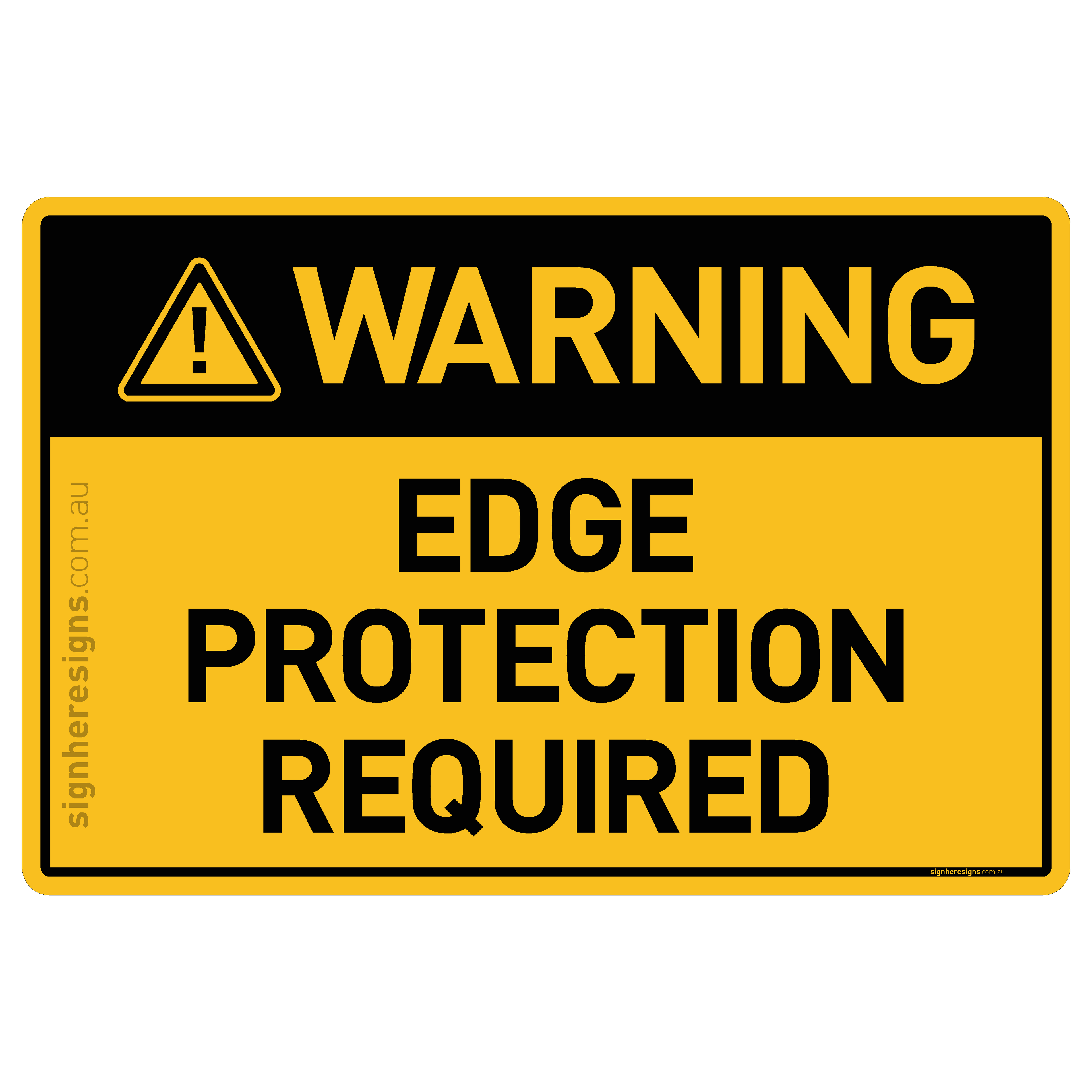 Edge Protection Required - Warning