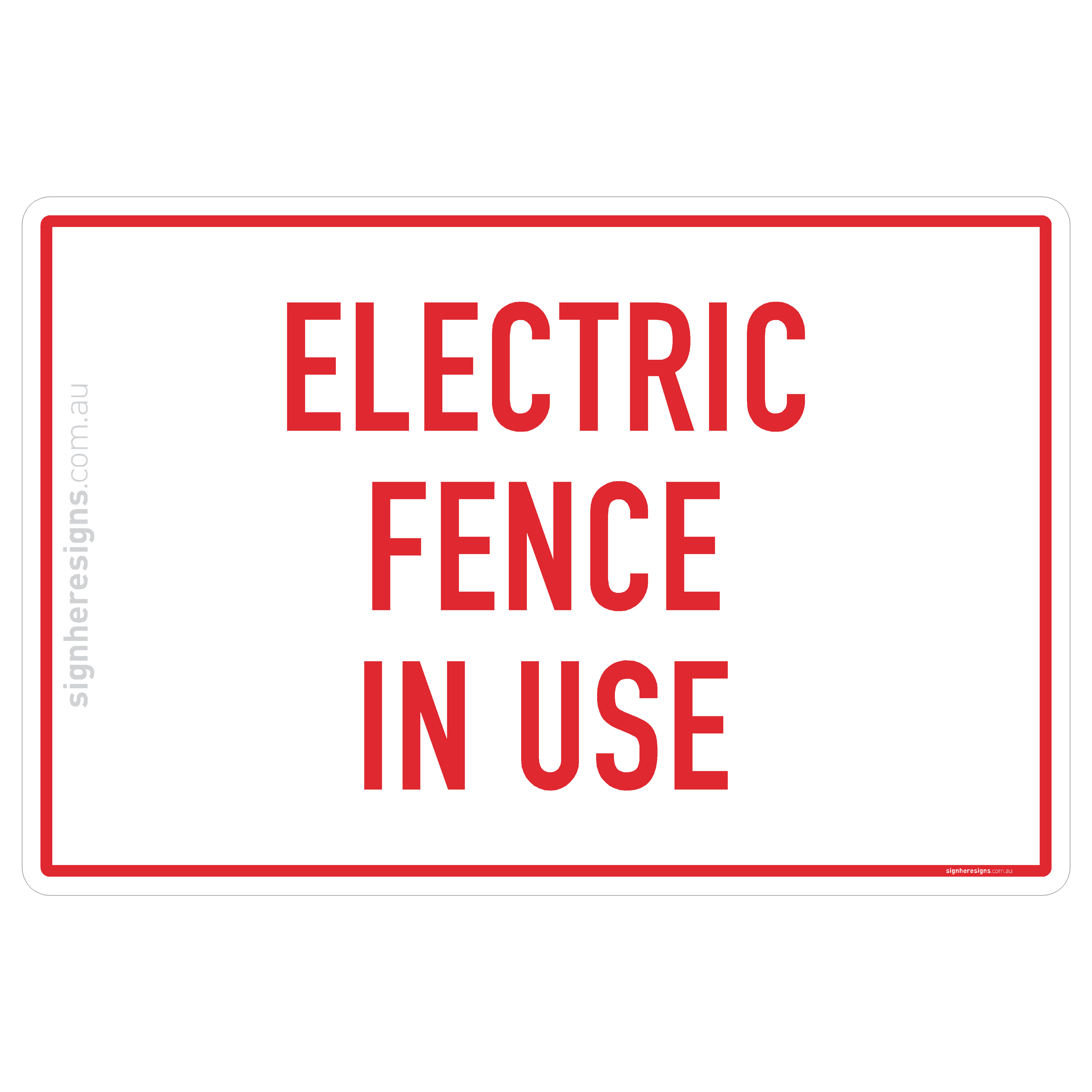 Electric Fence In Use