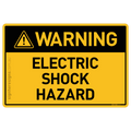 Electric Shock Hazard - Warning