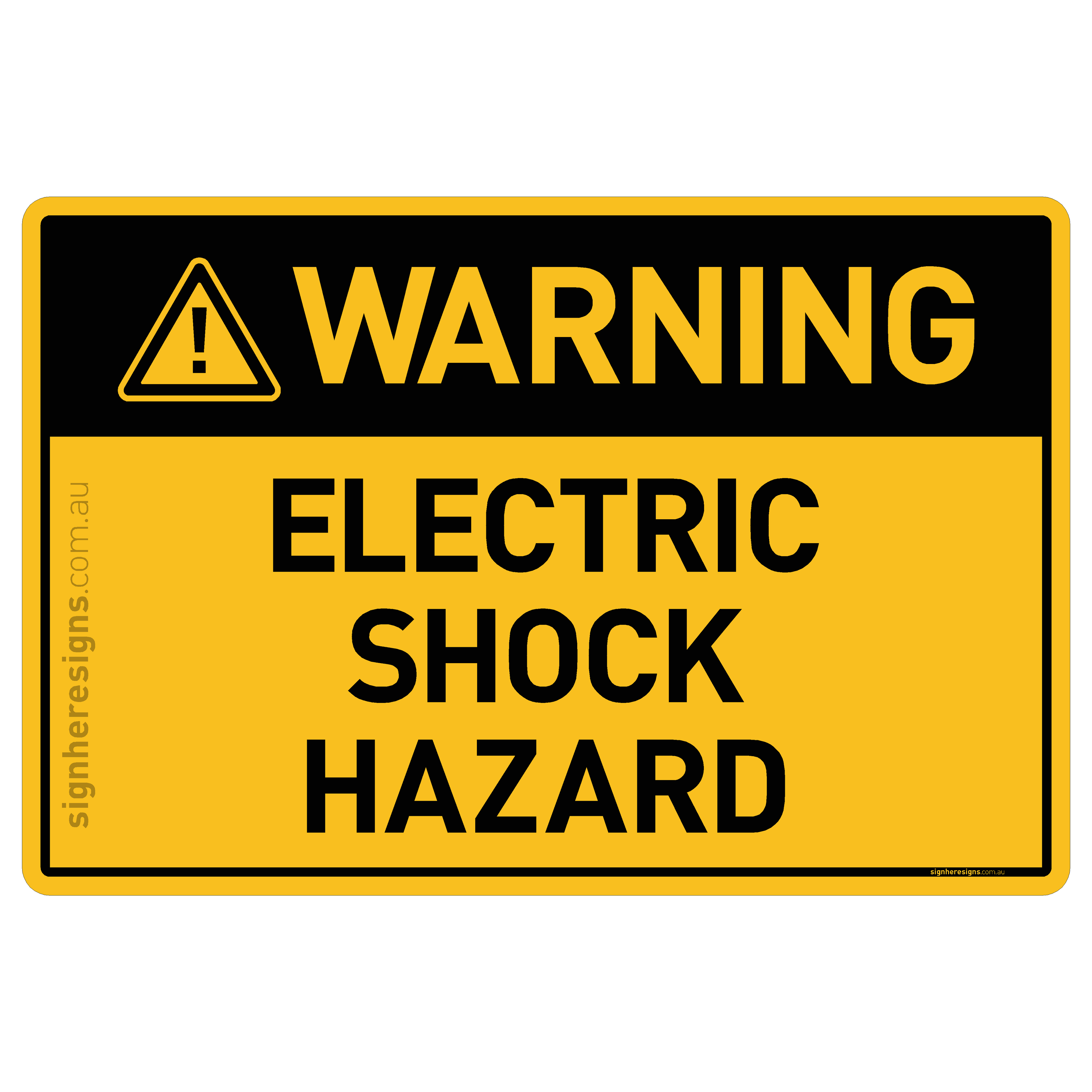 Electric Shock Hazard - Warning