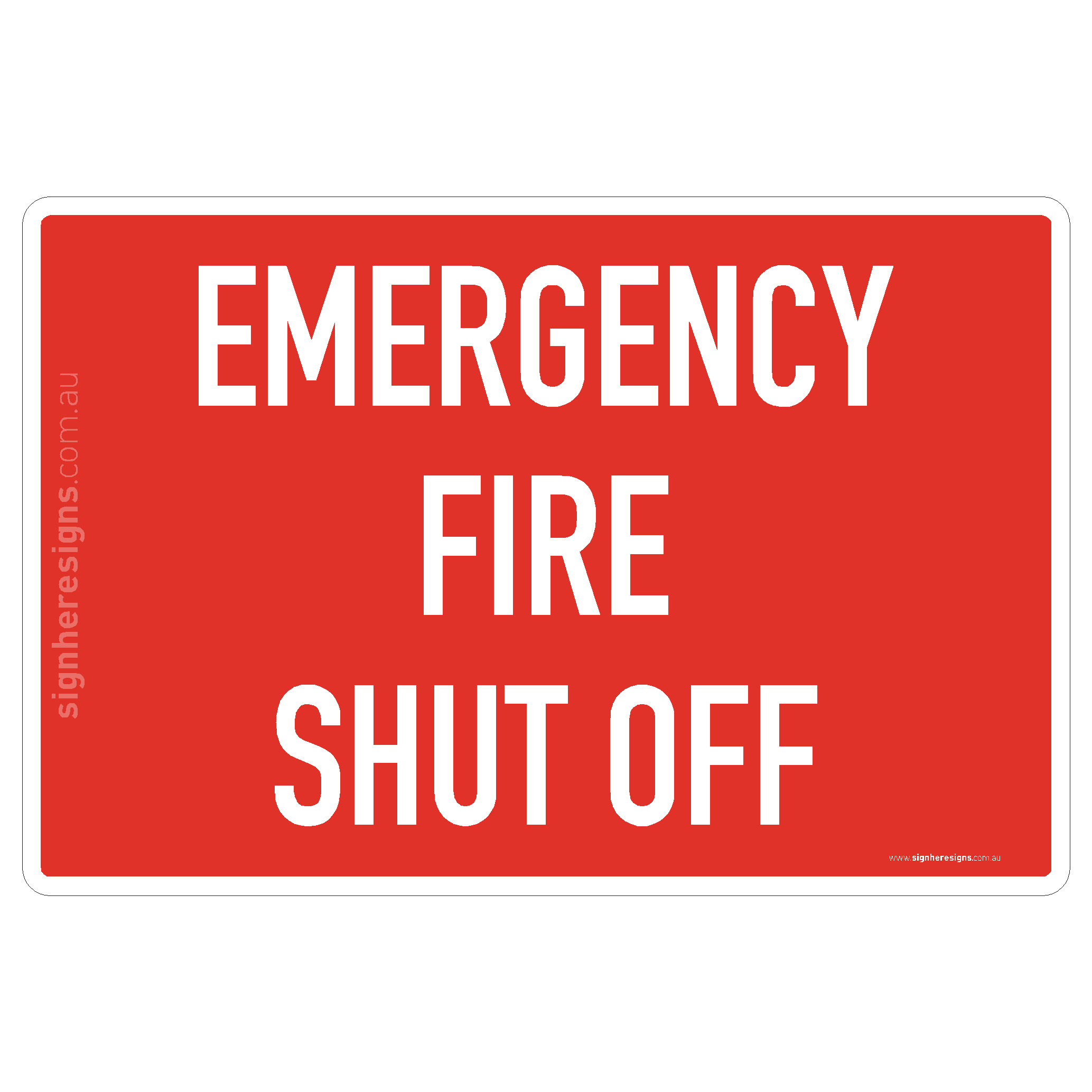 Emergency Fire Shut Off