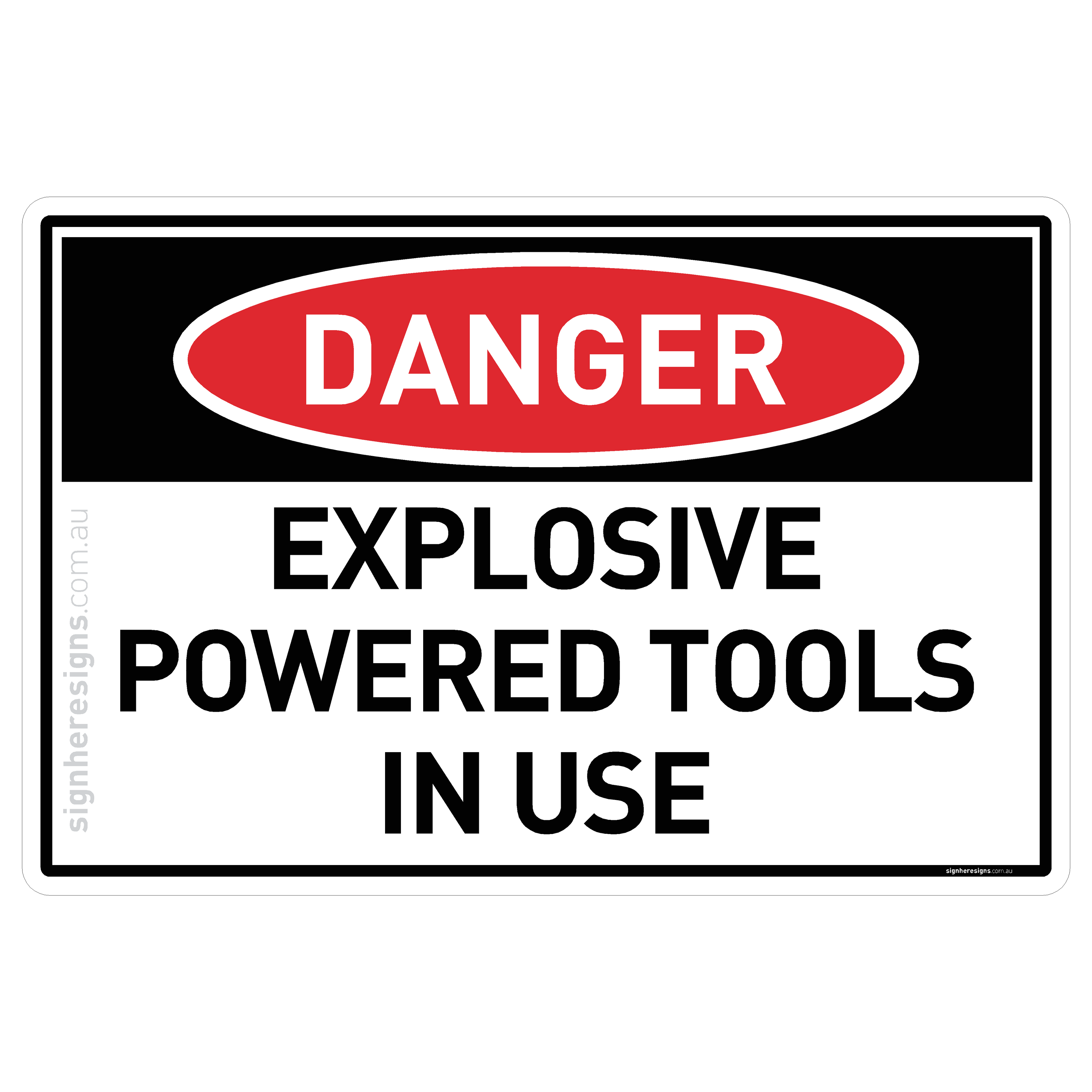 Explosive Powered Tools in Use - Danger