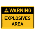 Explosives Area - Warning