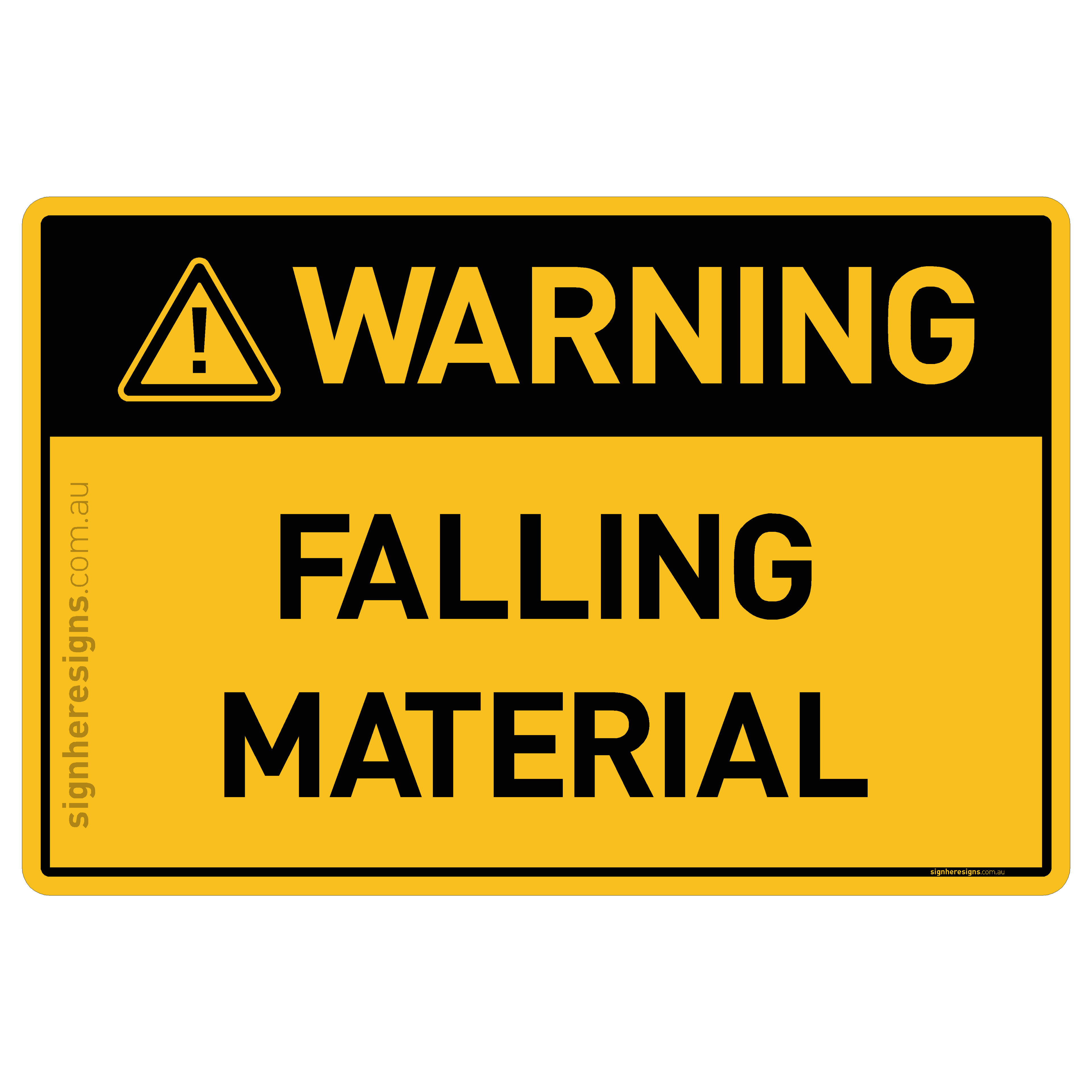 Falling Material - Warning