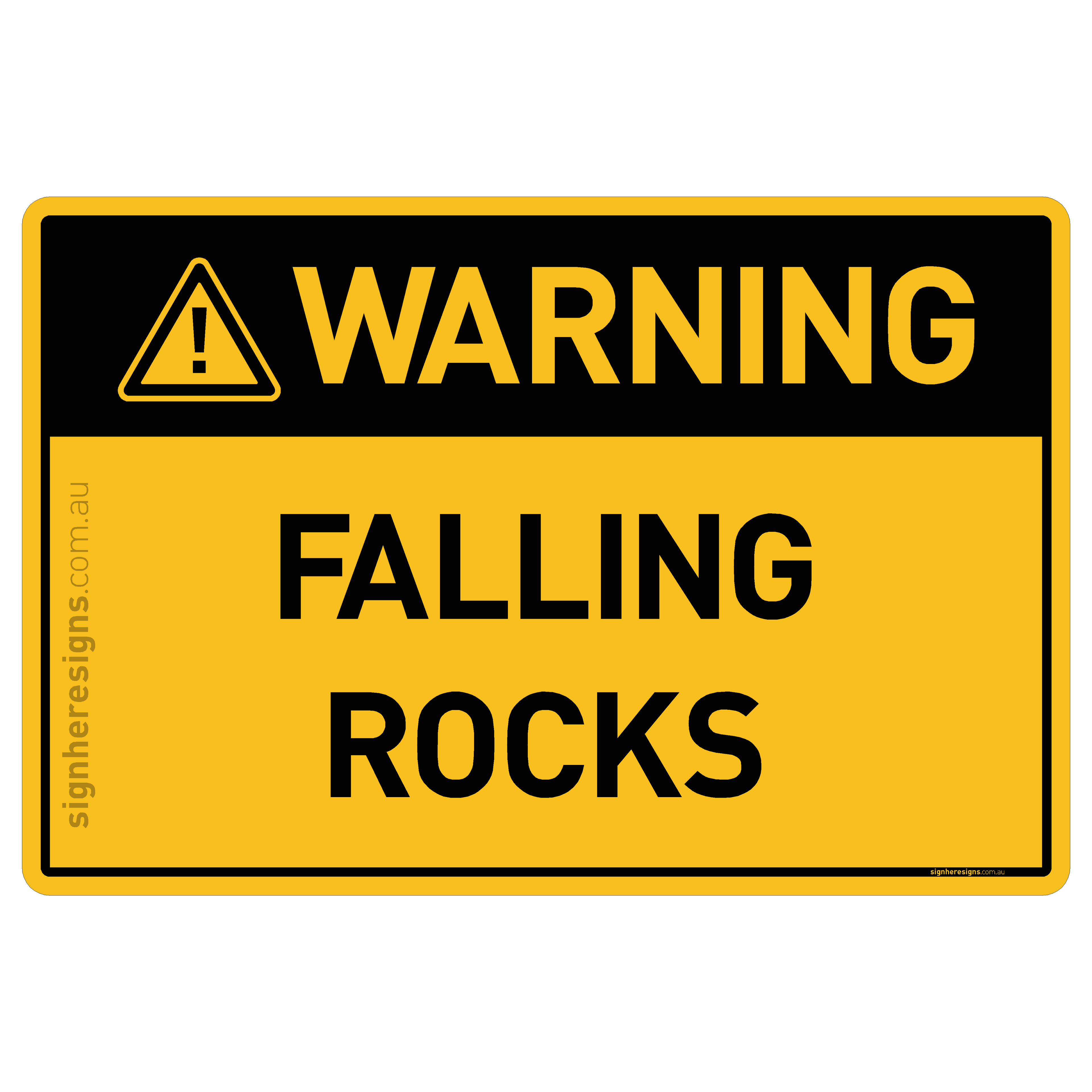 Falling Rocks - Warning