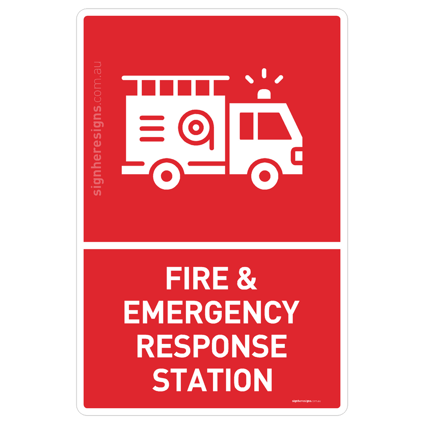 Fire & Emergency Response Station Sign - Safe Condition Sign – Sign ...