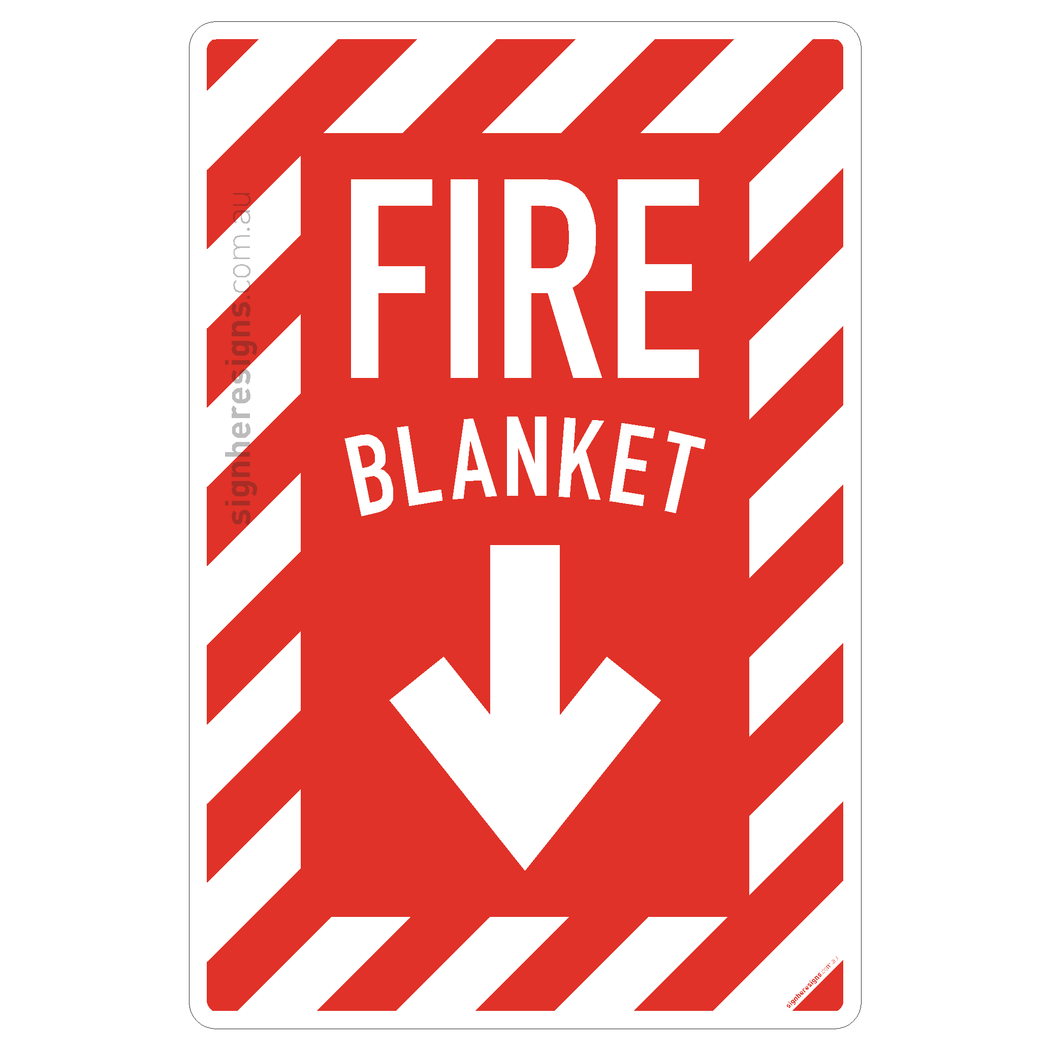 Fire Blanket - Chevron (Down Arrow)