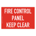 Fire Control Panel Keep Clear
