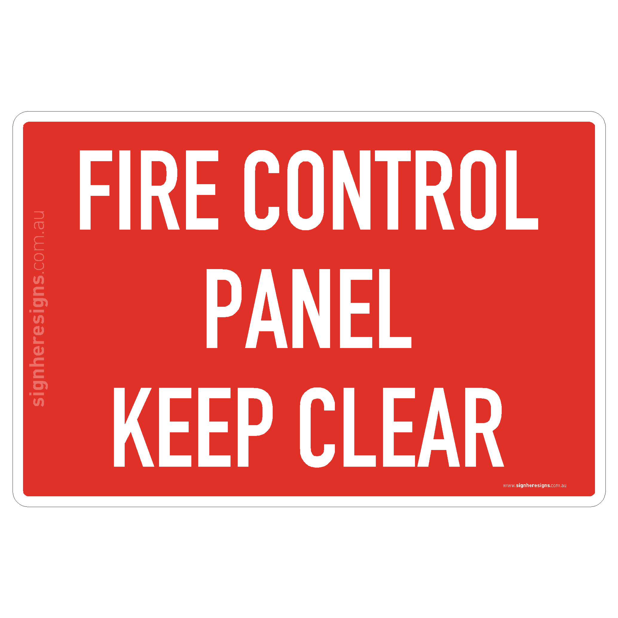 Fire Control Panel Keep Clear