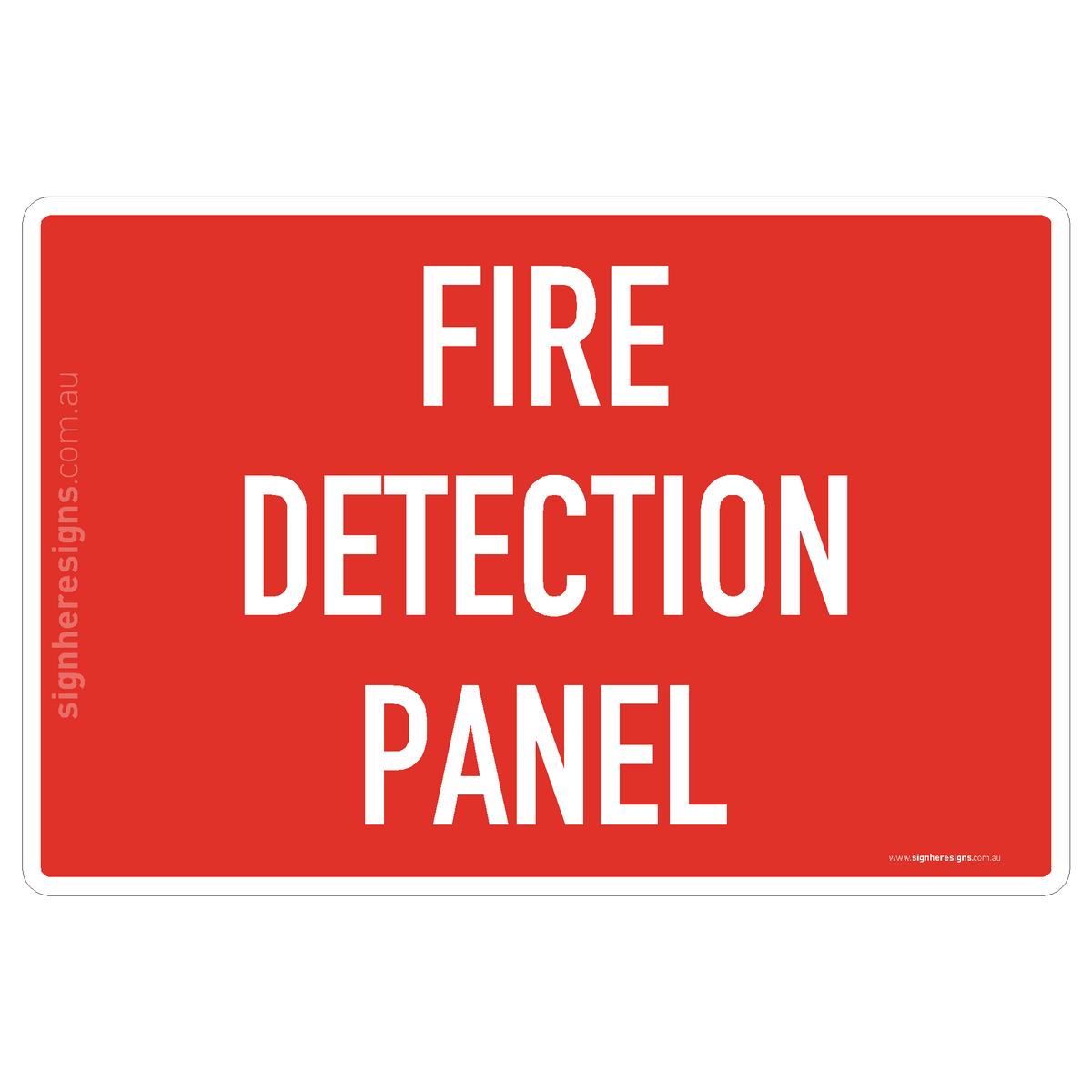 Fire Panel Sign Osha Fire Detection Panel Sign - Fire Safety – Sign Here Signs