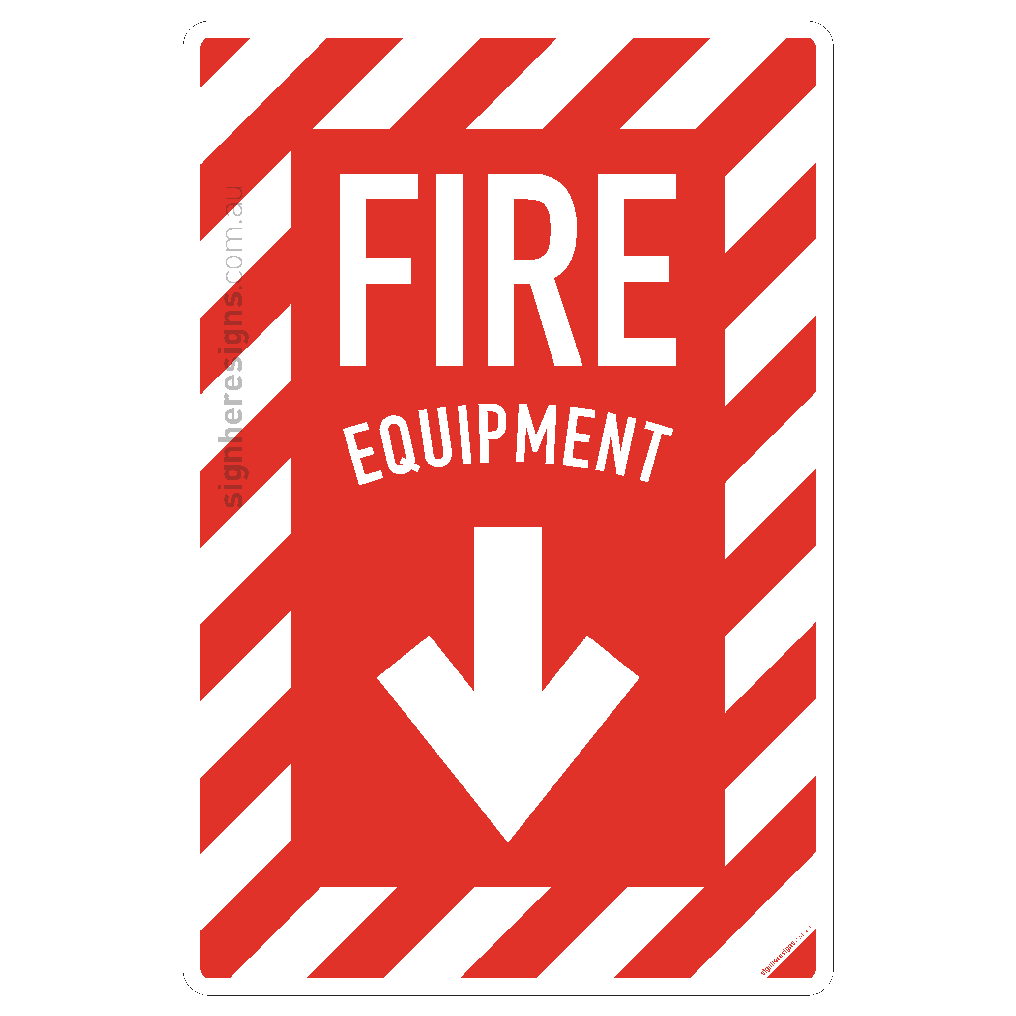 Fire Equipment - Chevron (Down Arrow)