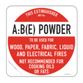 Fire Extinguisher - A:B(E) Powder