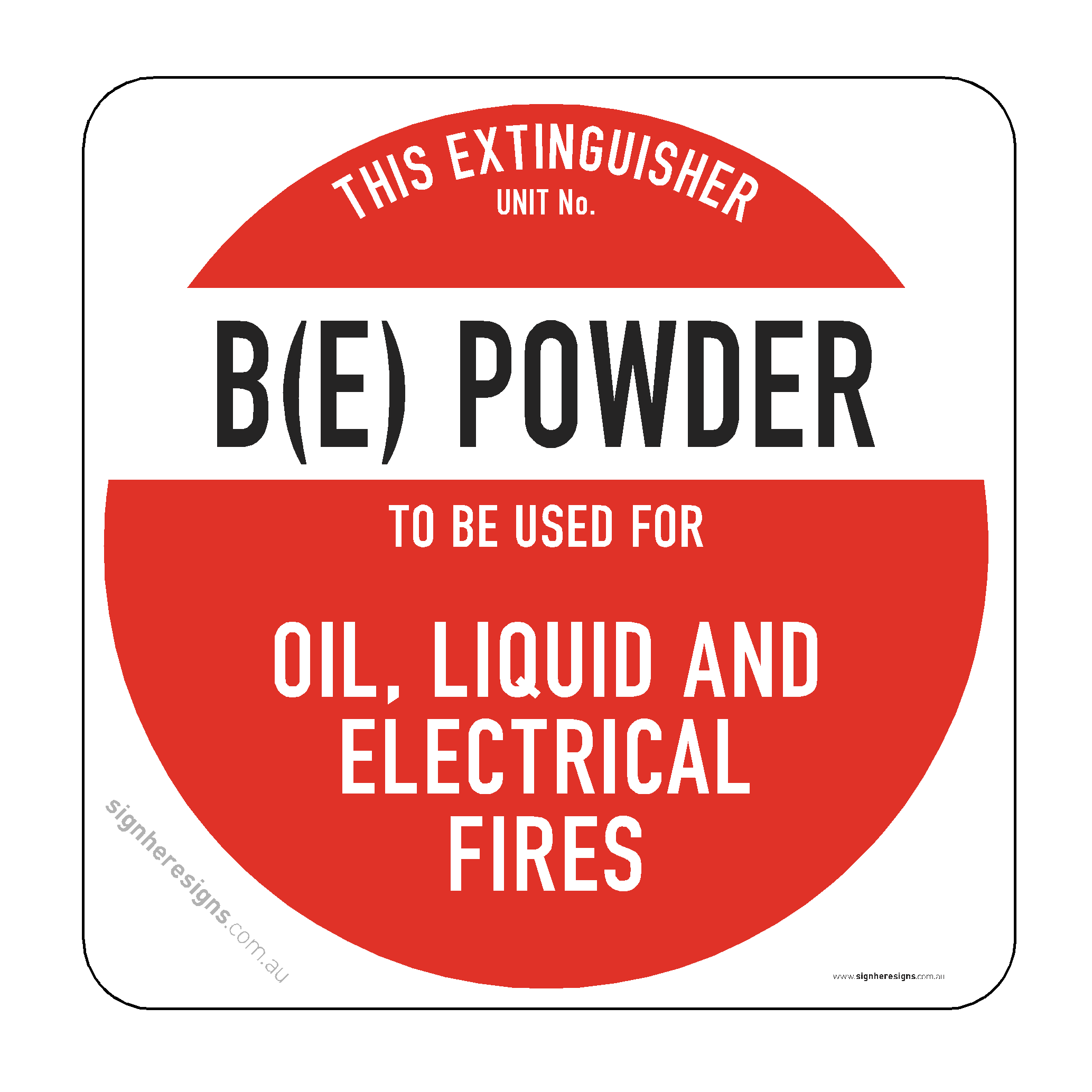 Fire Extinguisher - B(E) Powder
