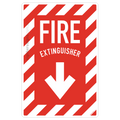 Fire Extinguisher - Chevron (Down Arrow)