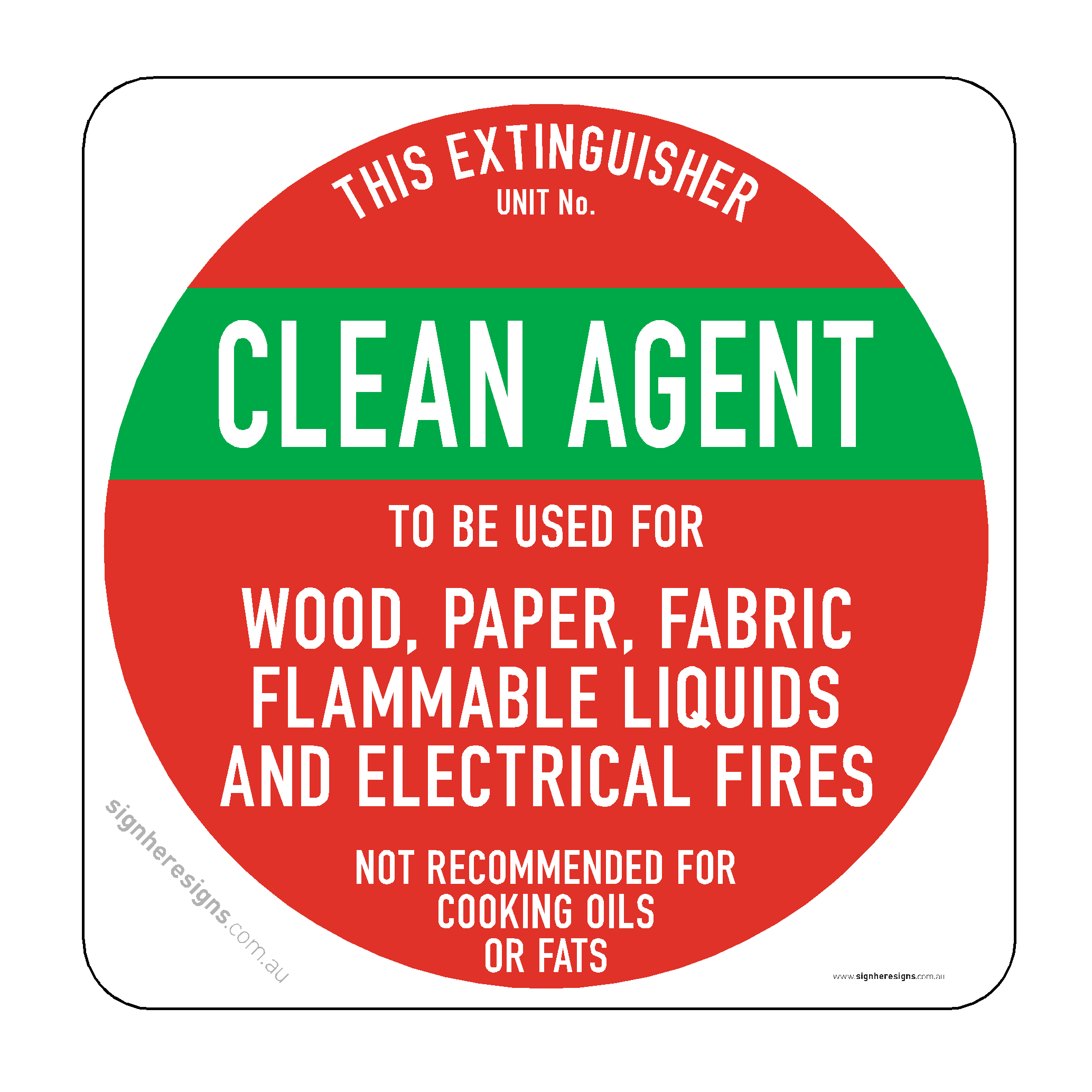 Fire Extinguisher - Clean Agent