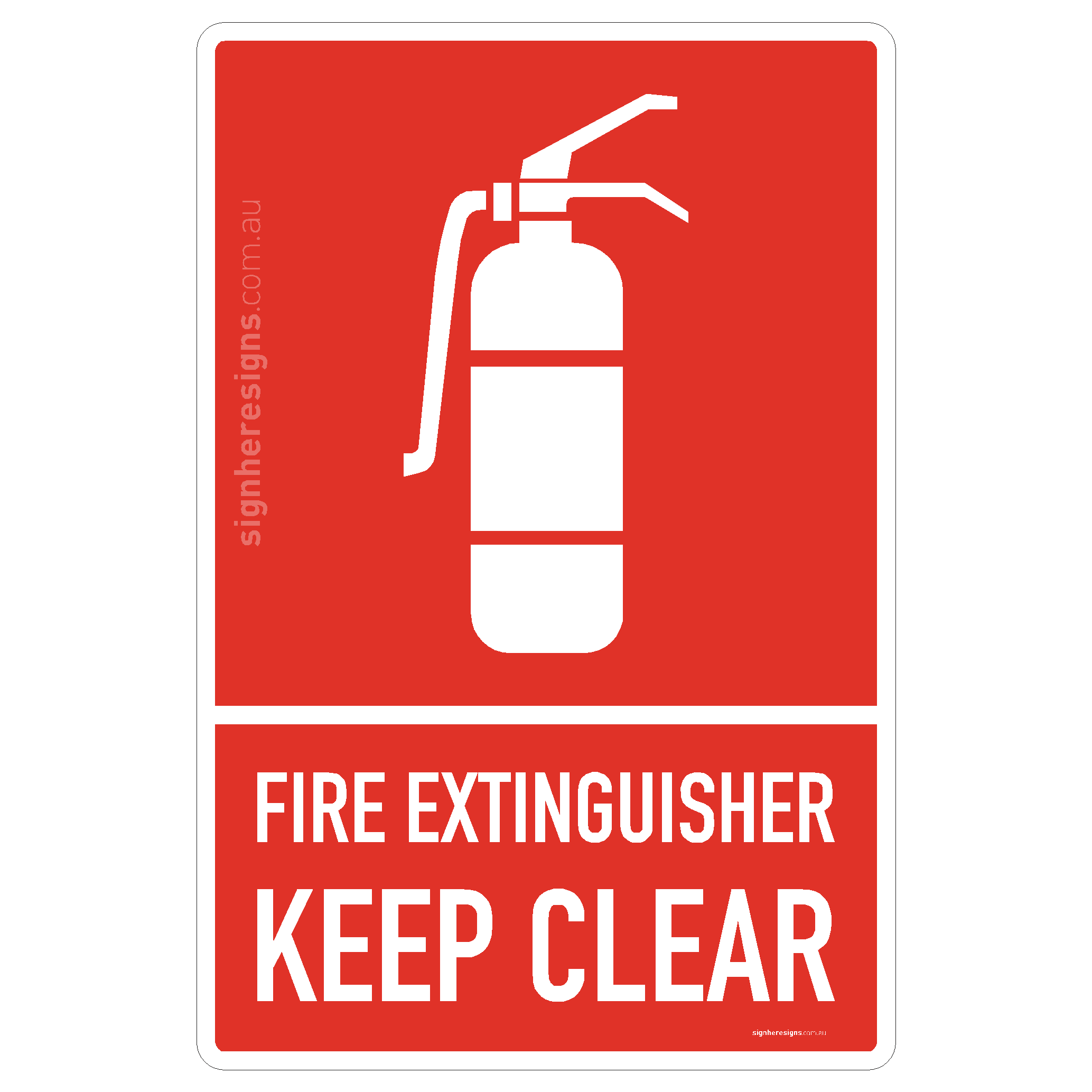 Fire Extinguisher Keep Clear