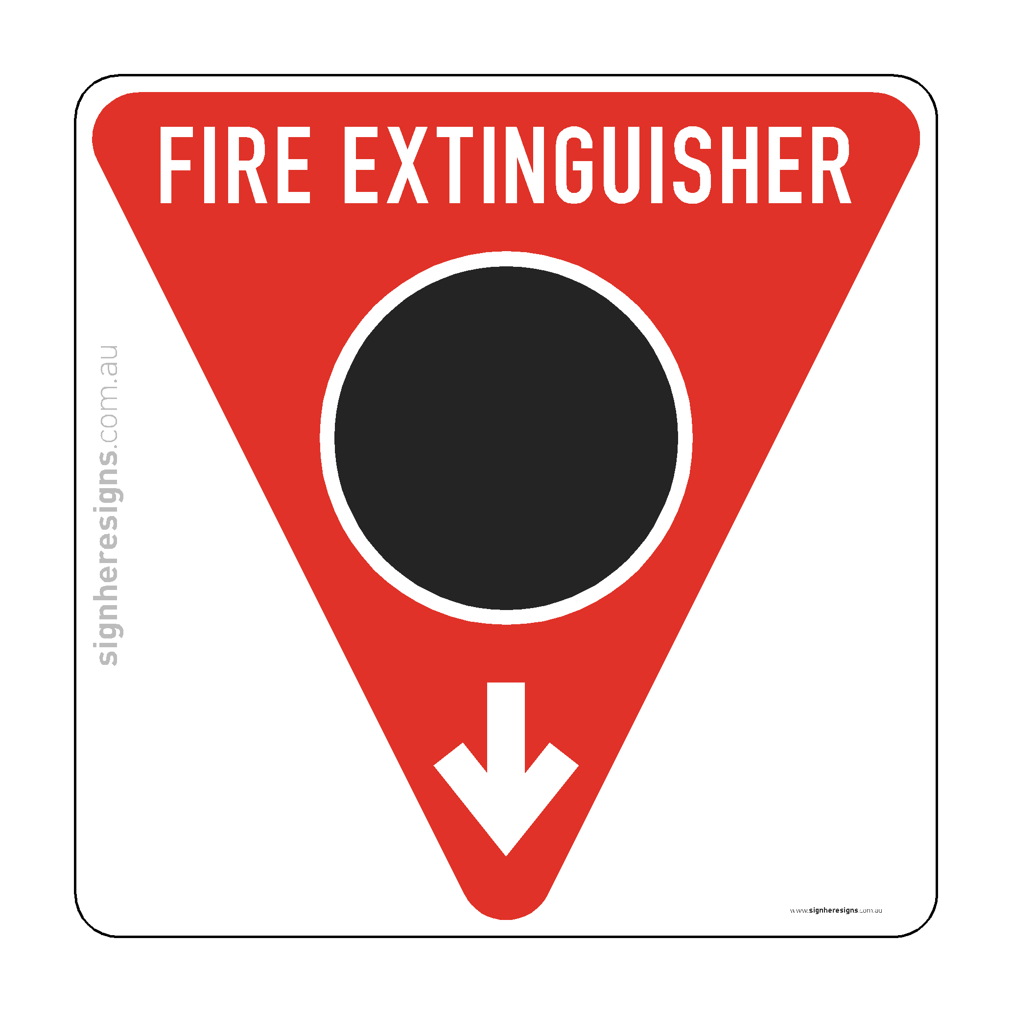 Fire Extinguisher Location Marker - Carbon Dioxide (CO2)