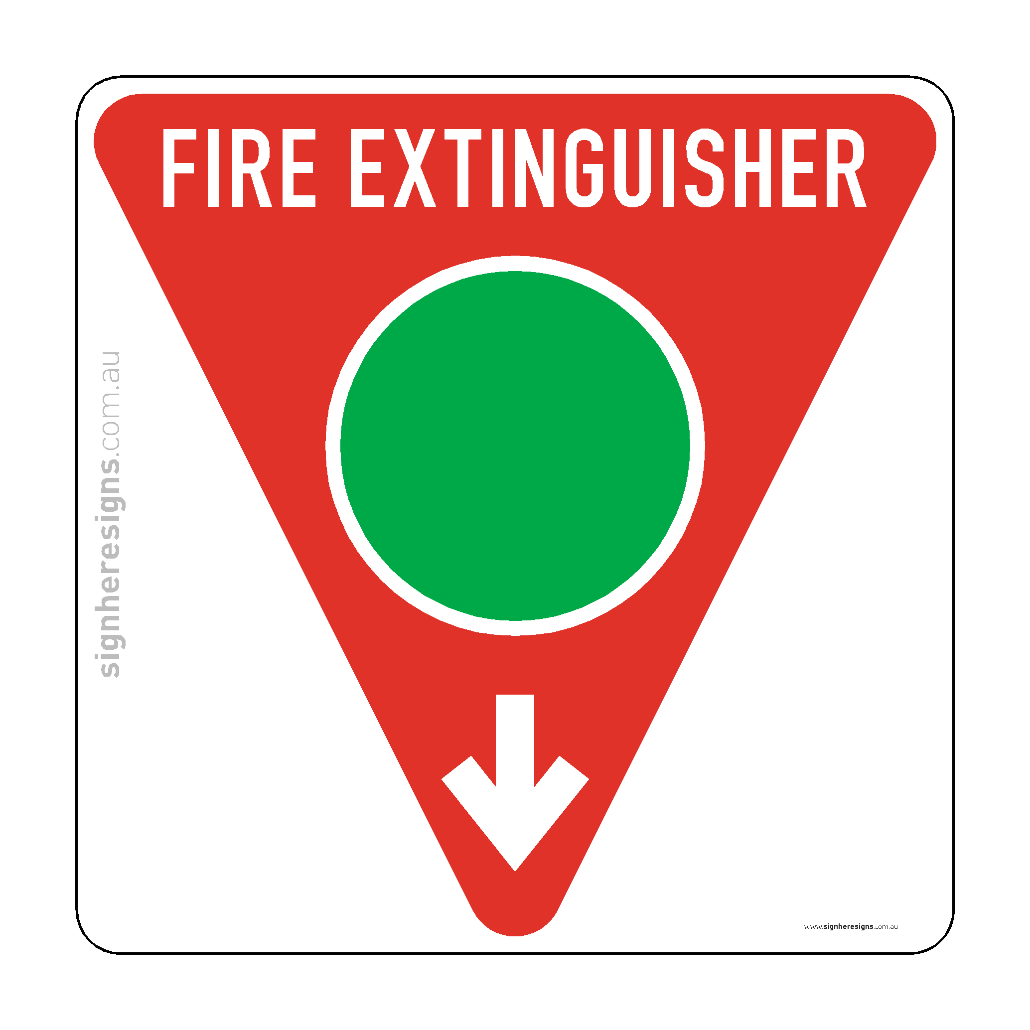 Fire Extinguisher Location Marker - Clean Agent