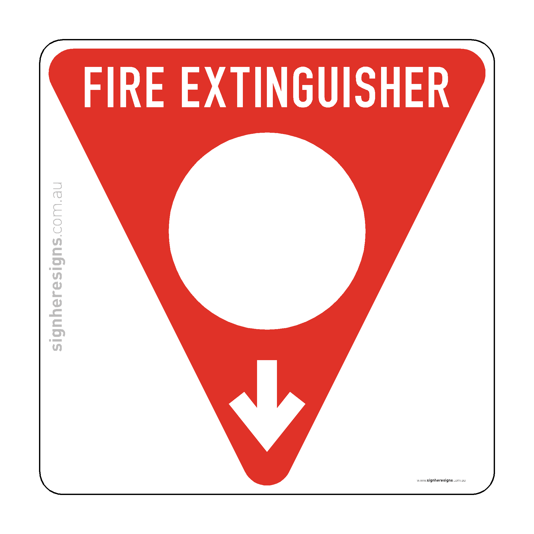 Fire Extinguisher Location Marker - Powder