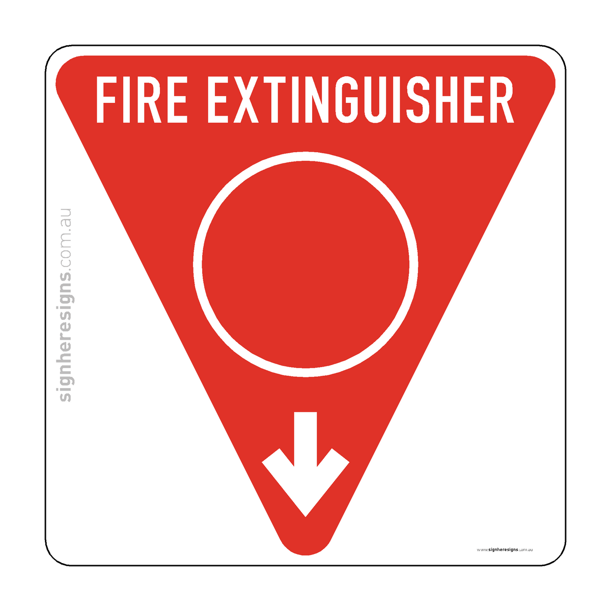 Fire Location Sign Fire Extinguisher Location Marker - Water Sign - Fire Safety – Sign ...