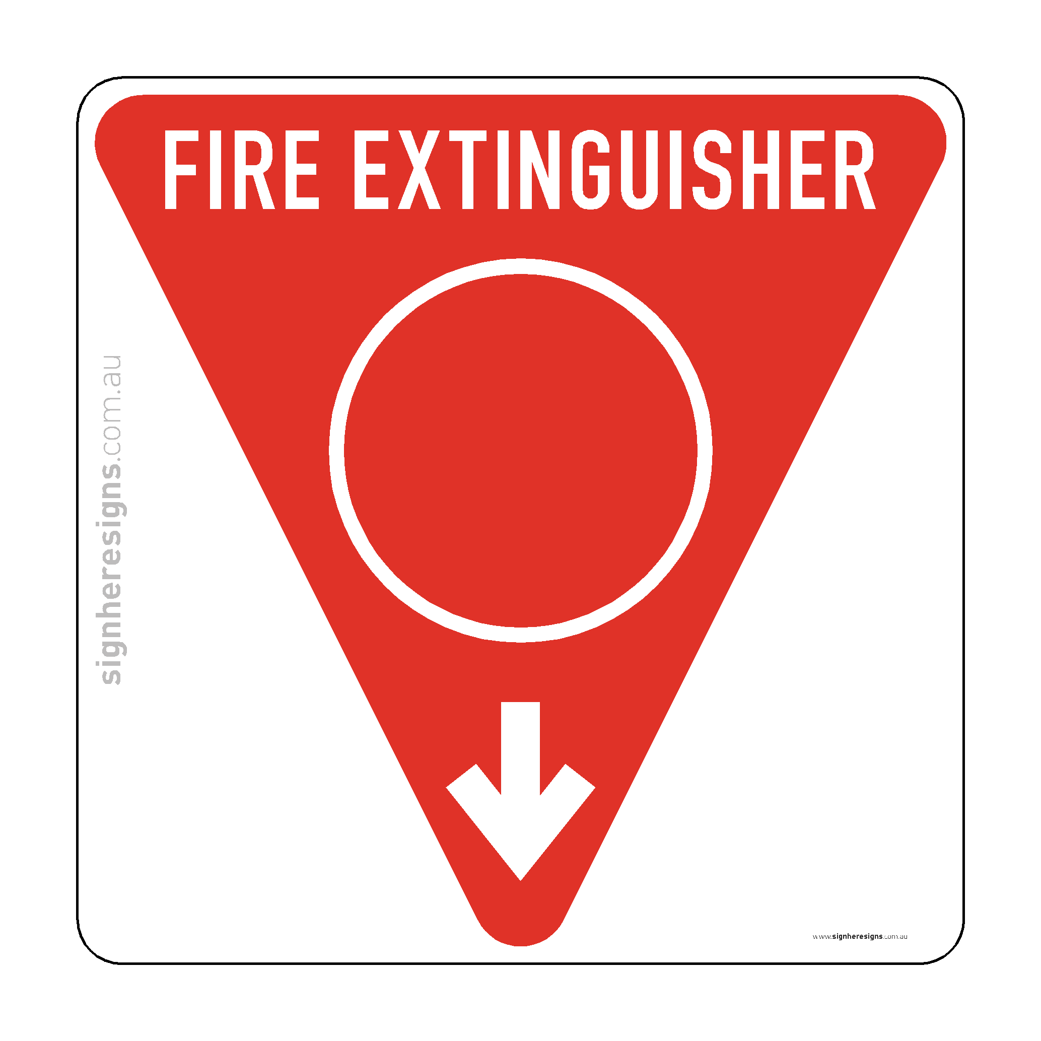 Fire Extinguisher Location Marker - Water
