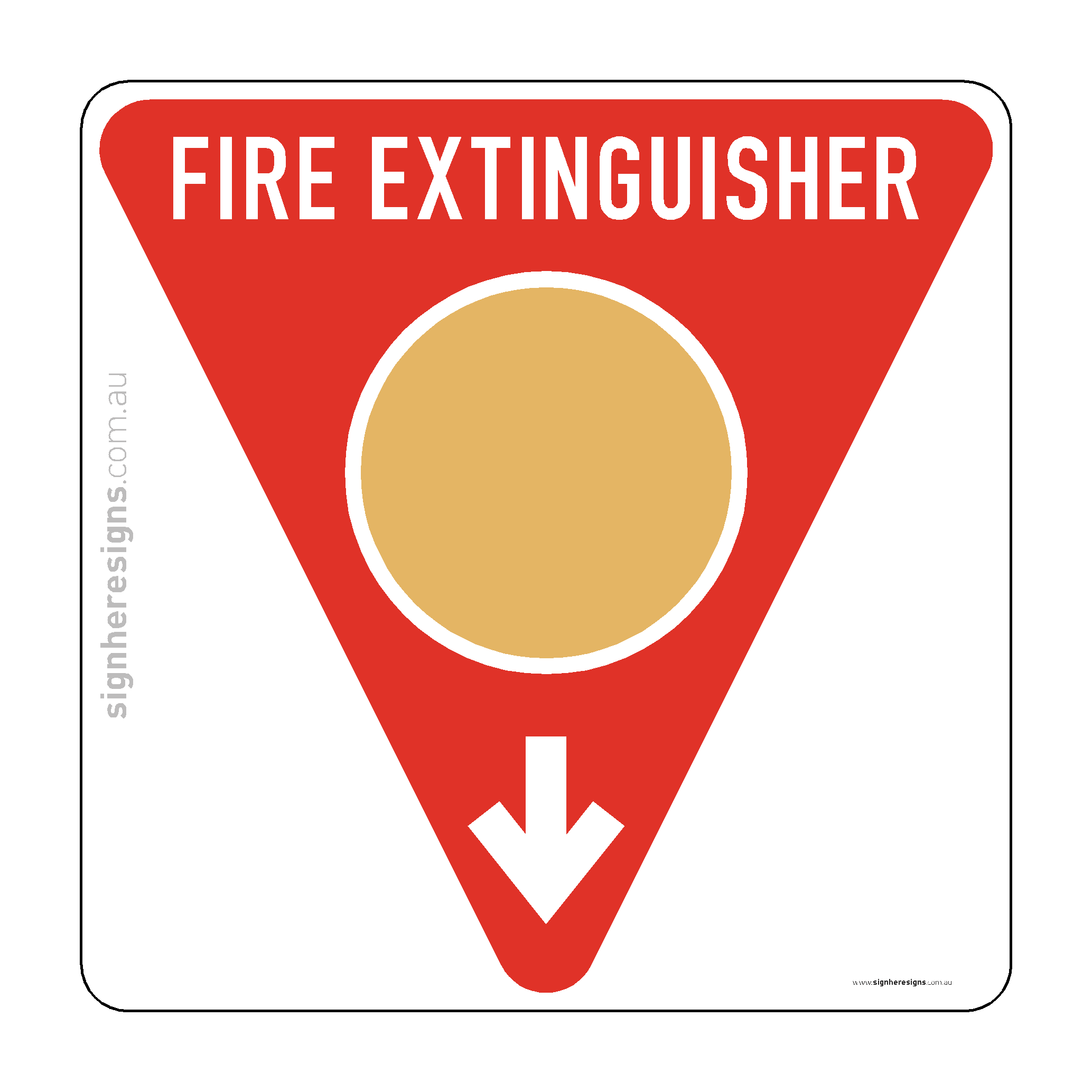 Fire Extinguisher Location Marker - Wet Chemical
